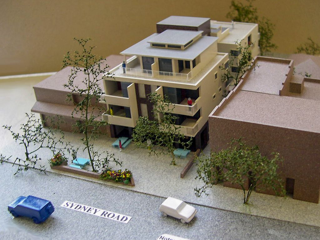 Sydney Road Balgowlah Architects urban model