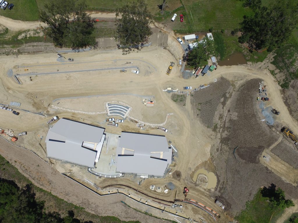 Silkwood School Masterplan construction overhead