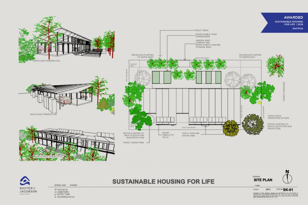 Sustainable Housing for Life Proposal Site Plan Awarded Design